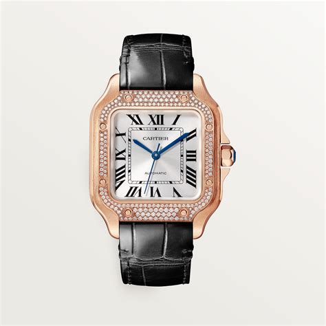 small santos de cartier watch|cartier santos watch with diamonds.